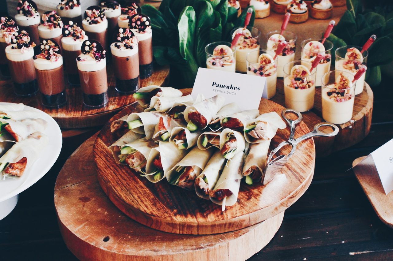 Peking duck pancakes